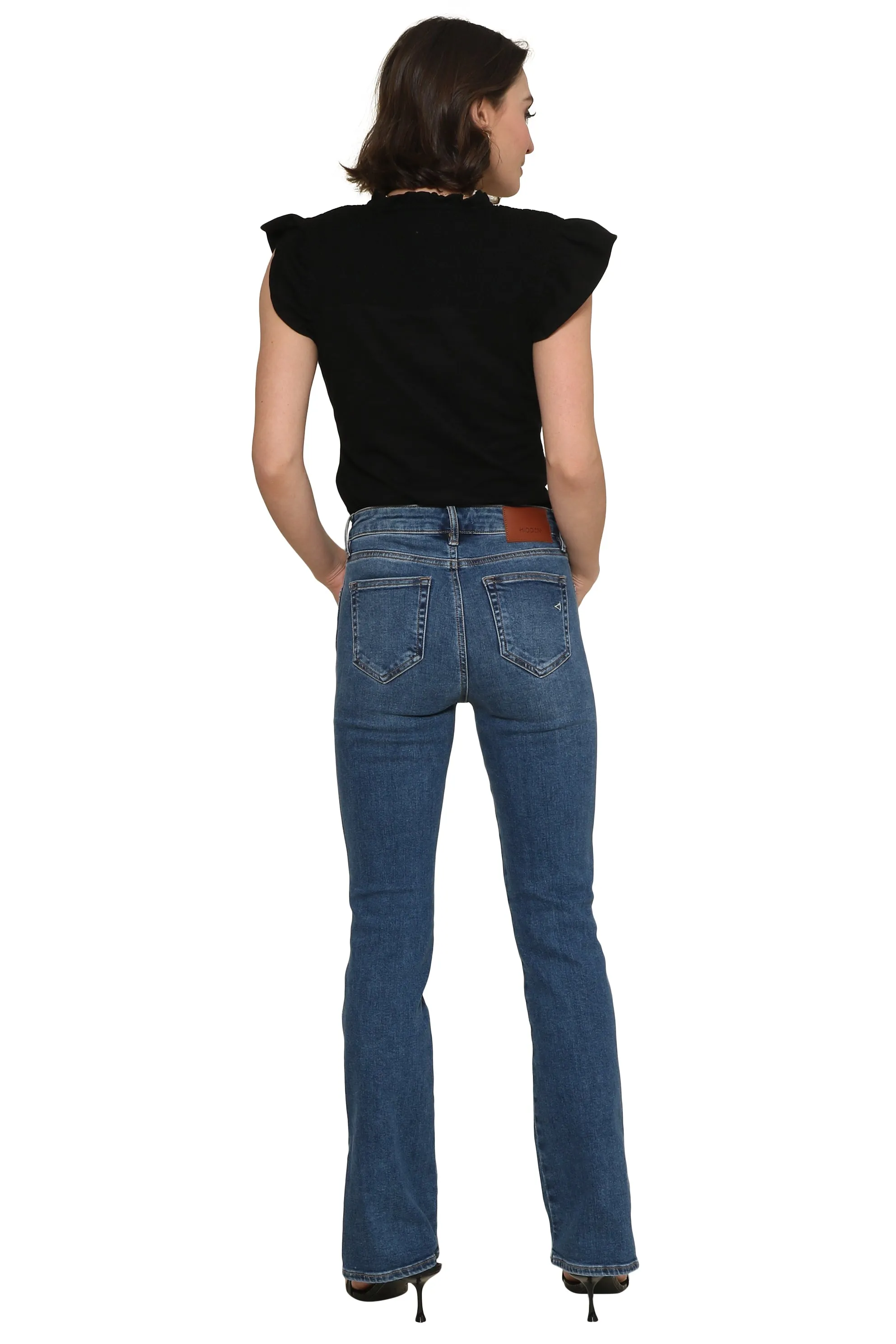 Smocked Flutter Sleeve Top sold by Mixology product image thumbnail 4