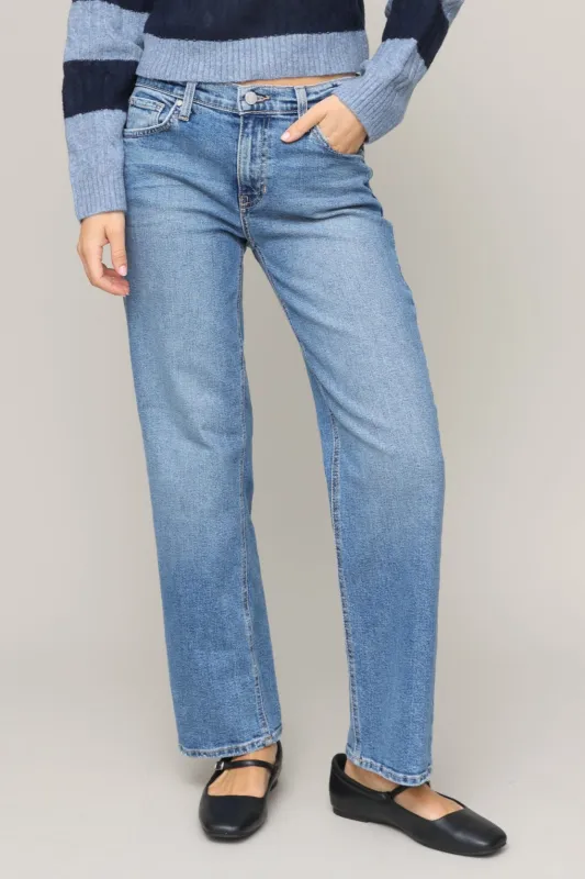 Mid Rise Stretch Bow Boyfriend sold by Mixology