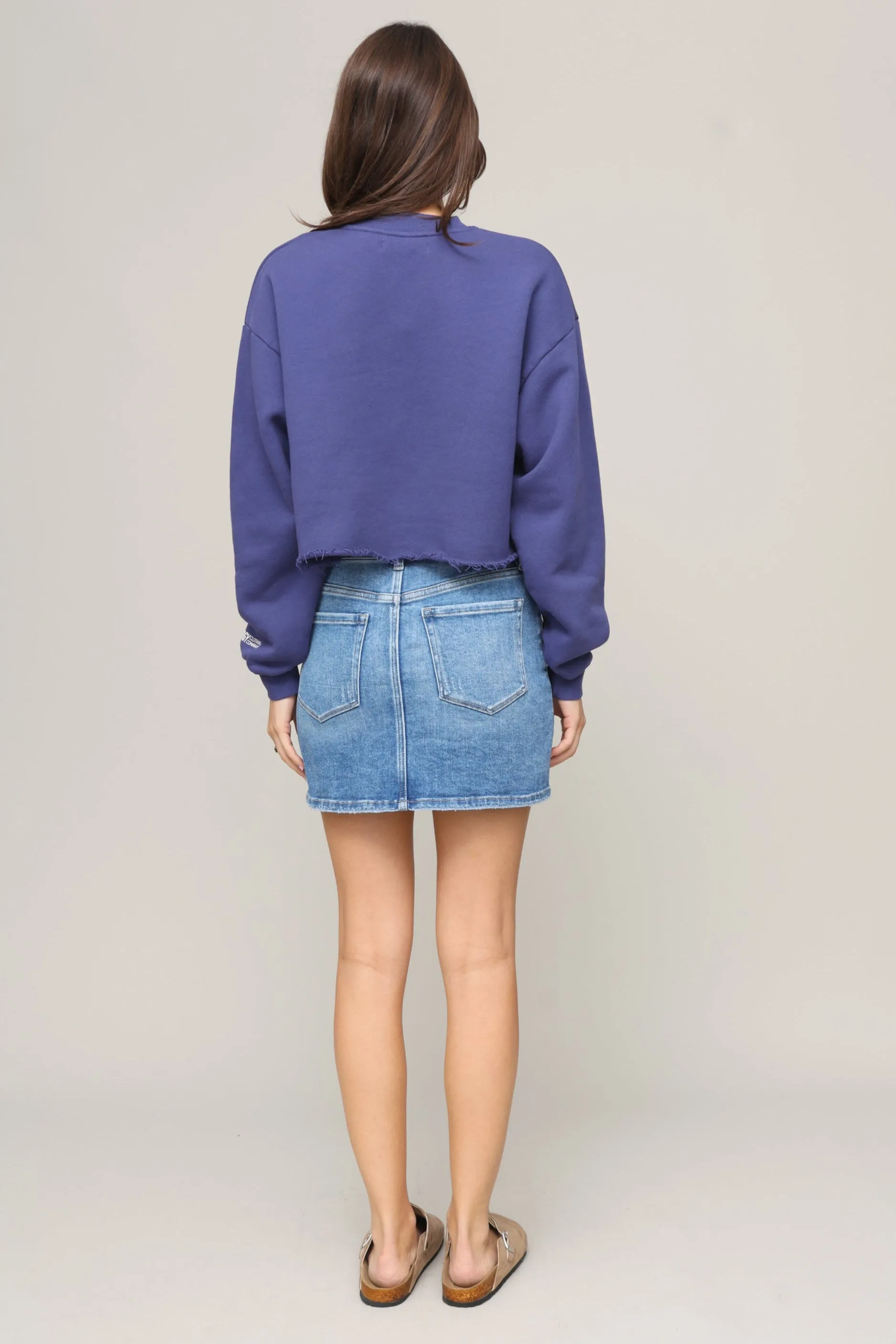 Westhampton Beach Cropped Crew Sweatshirt sold by Mixology product image thumbnail 4