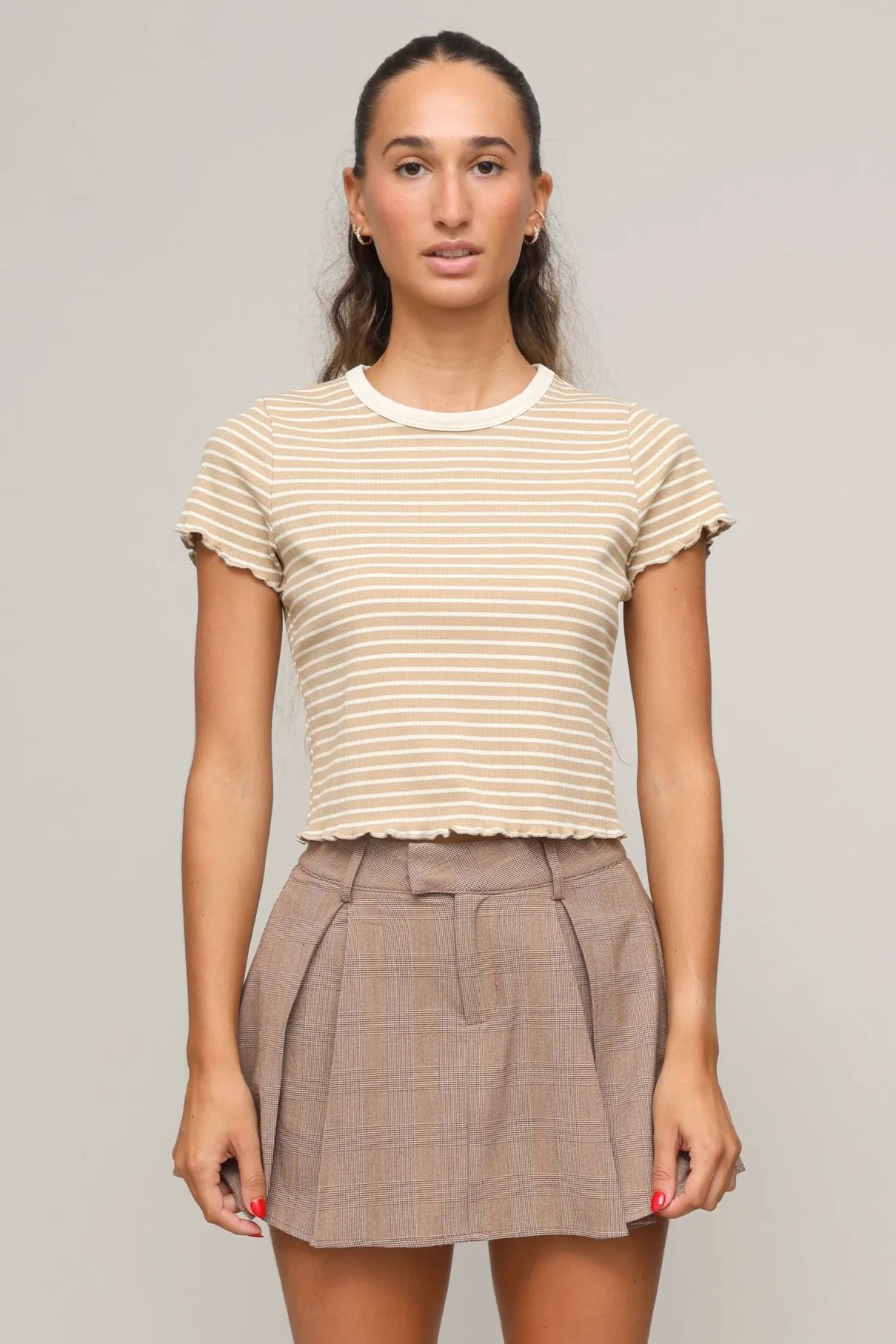 Short Sleeve Striped T Shirt sold by Mixology product image thumbnail 5