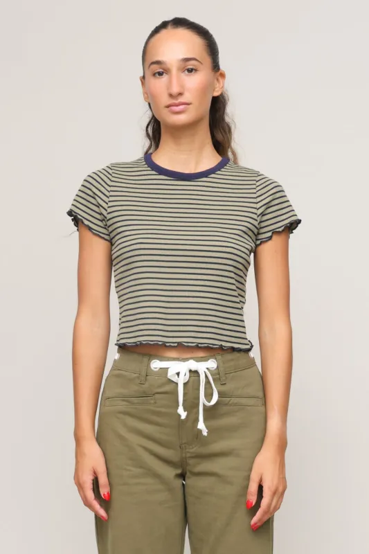 Short Sleeve Striped T Shirt sold by Mixology