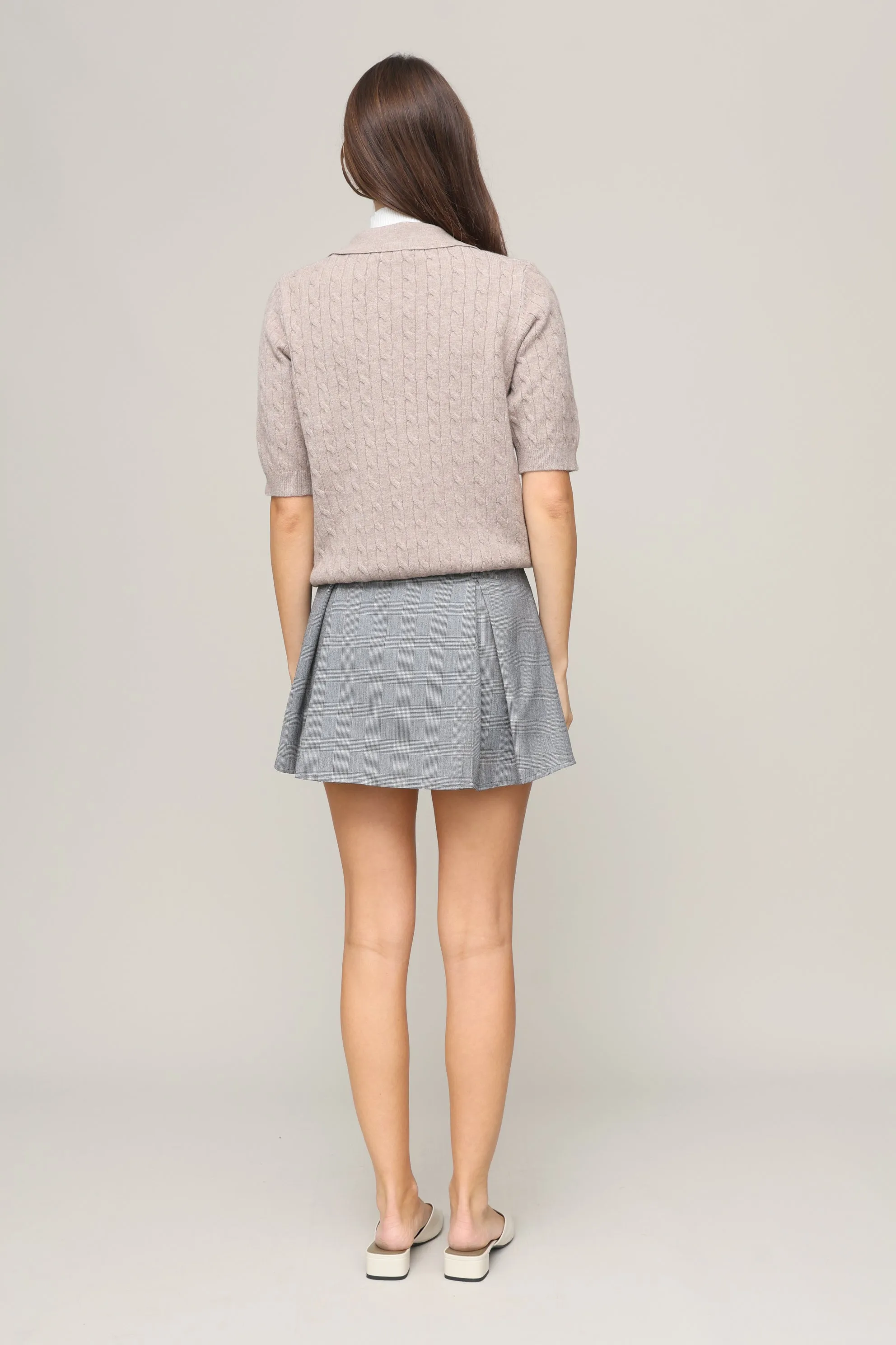 Ivy Short Sleeve Cable Sweater sold by Mixology product image thumbnail 4