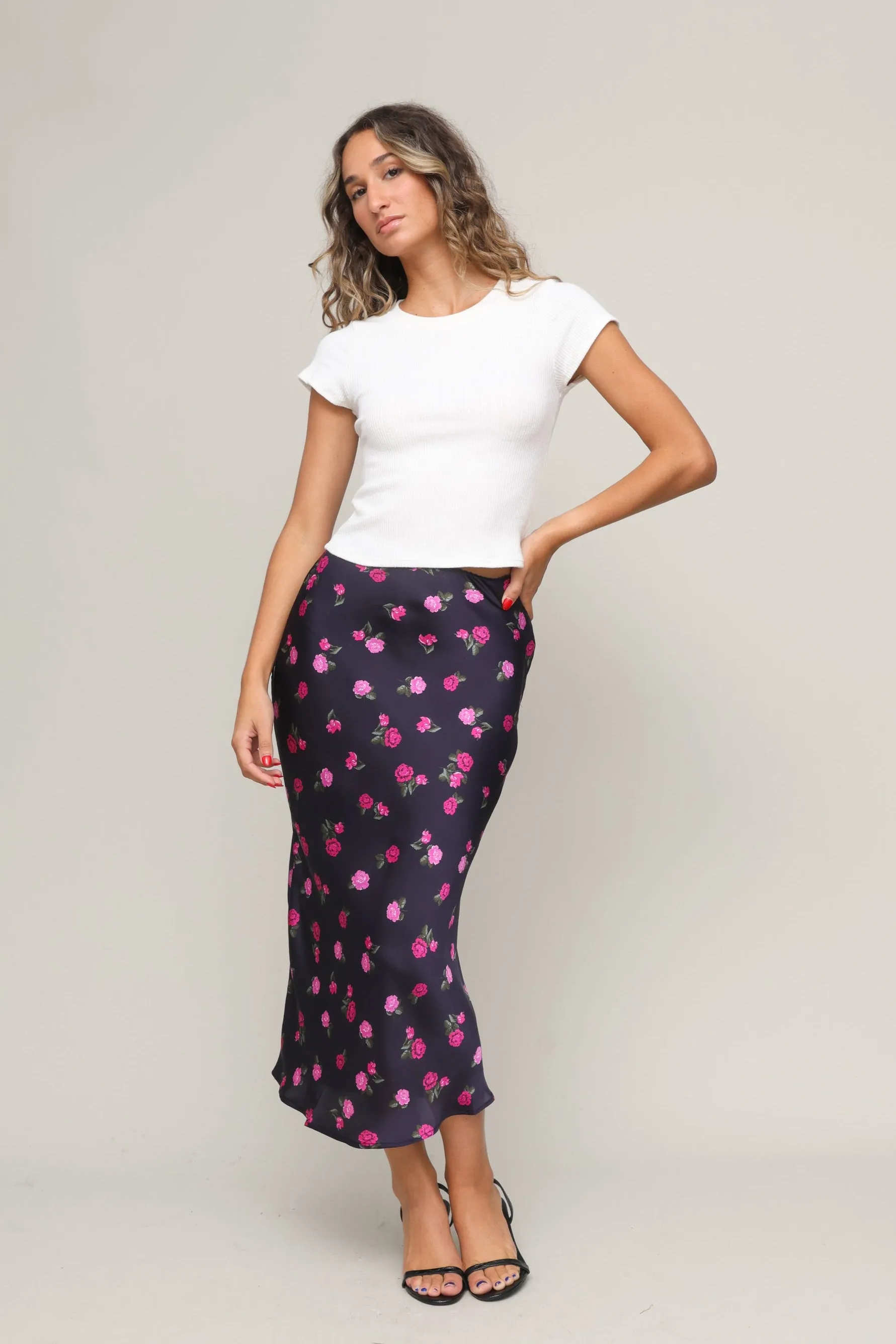 Twilight garden midi skirt sold by Mixology product image thumbnail 2