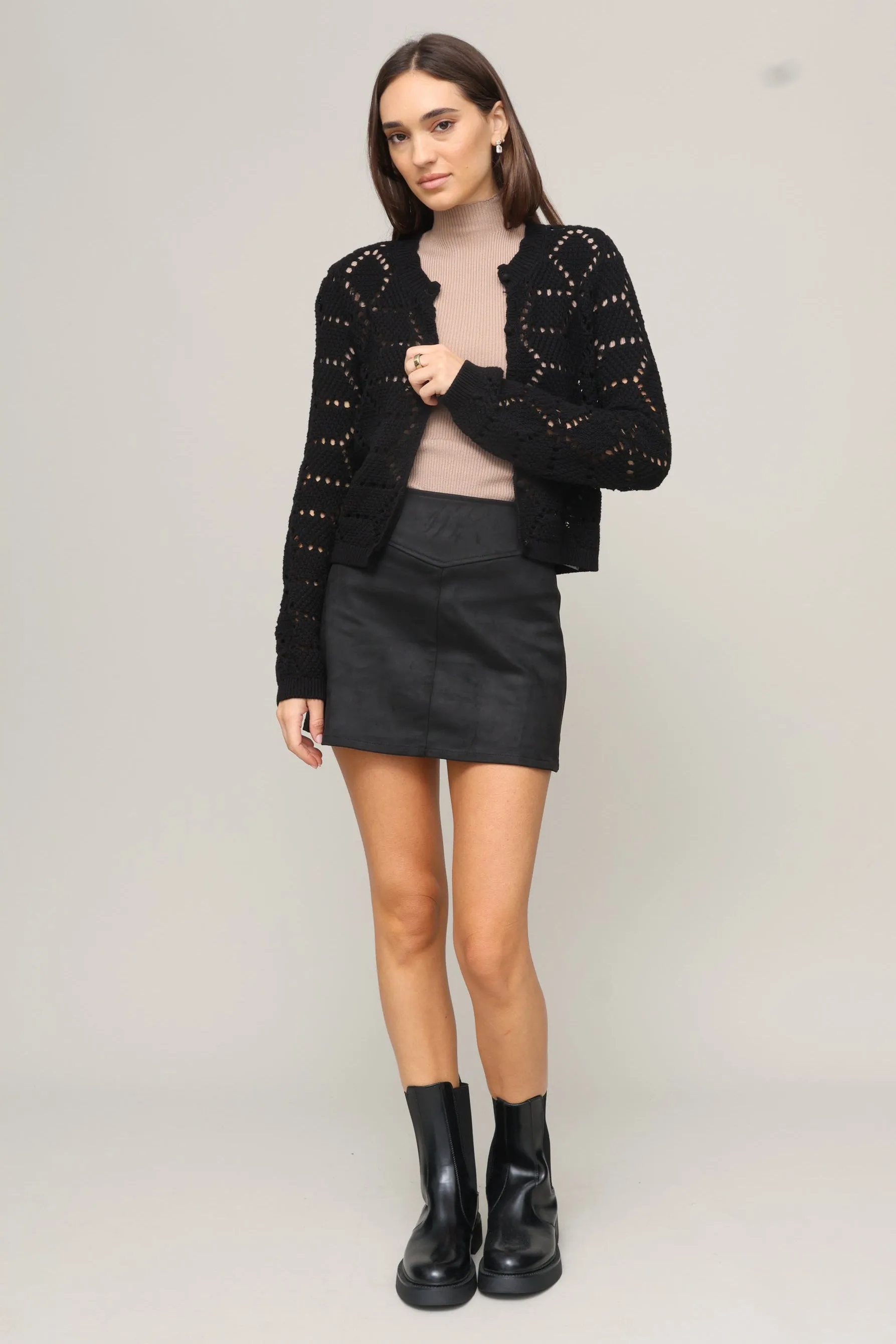 Sundown Suede Mini Skirt sold by Mixology product image thumbnail 2