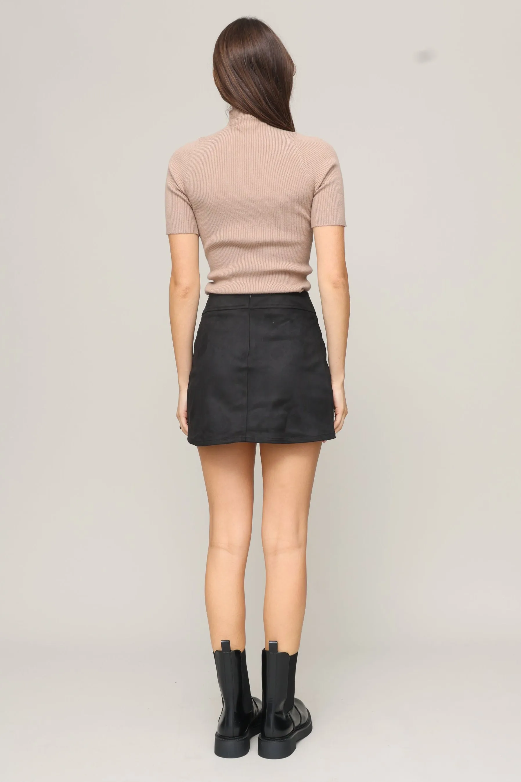 Sundown Suede Mini Skirt sold by Mixology product image thumbnail 4