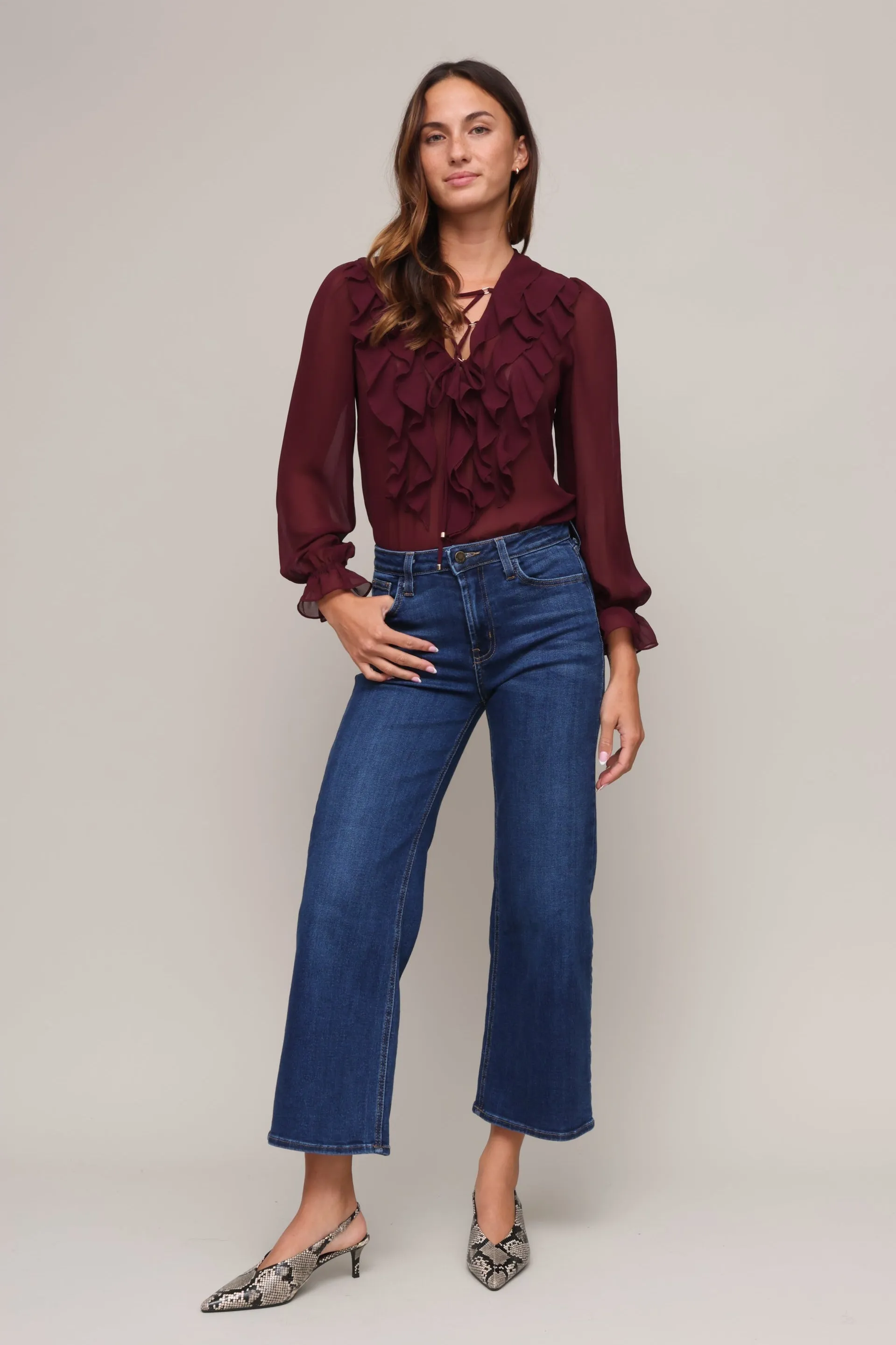 Chloe Ruffle Top sold by Mixology product image thumbnail 2