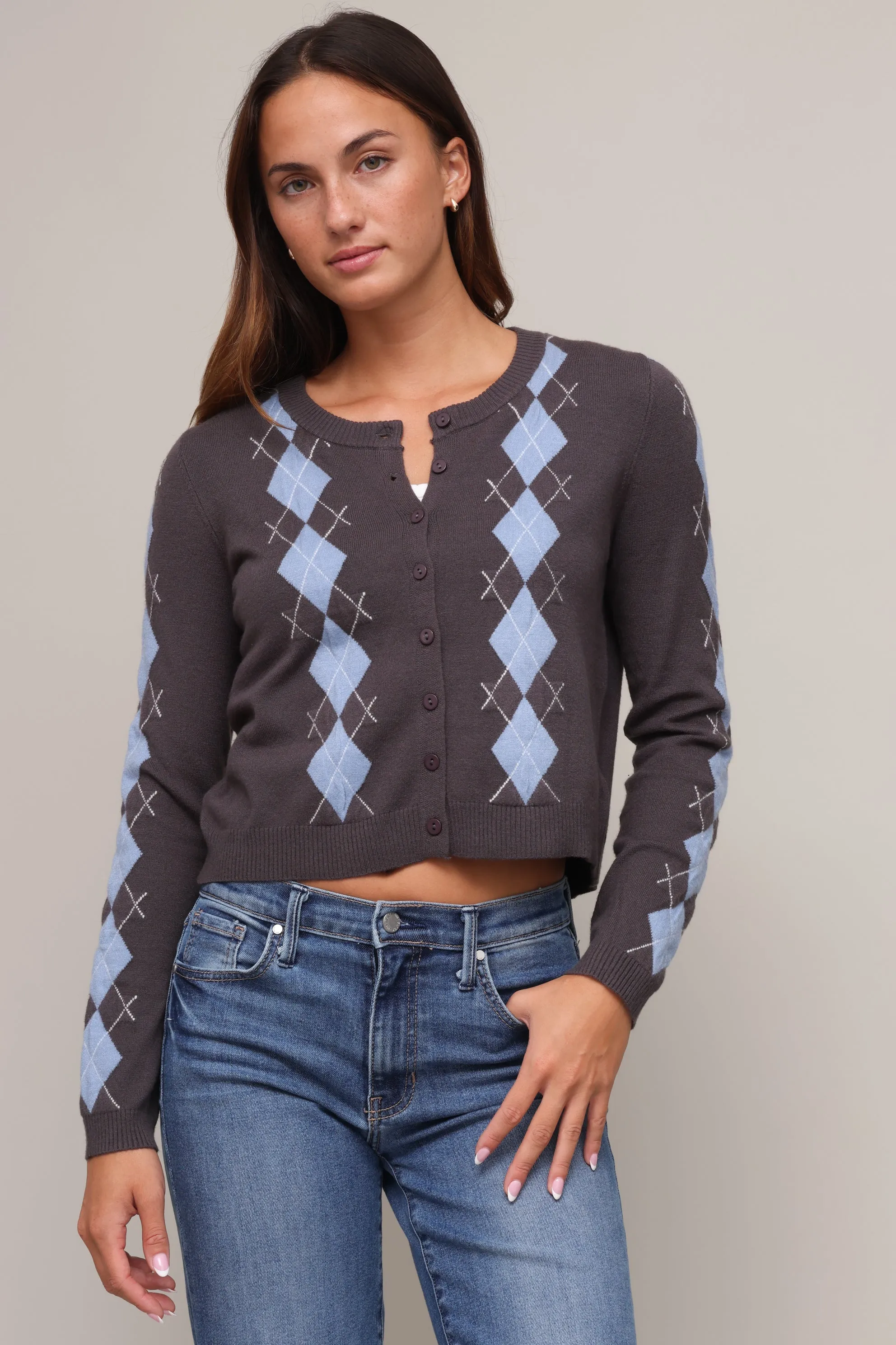Ainsley Argyle Cardigan sold by Mixology