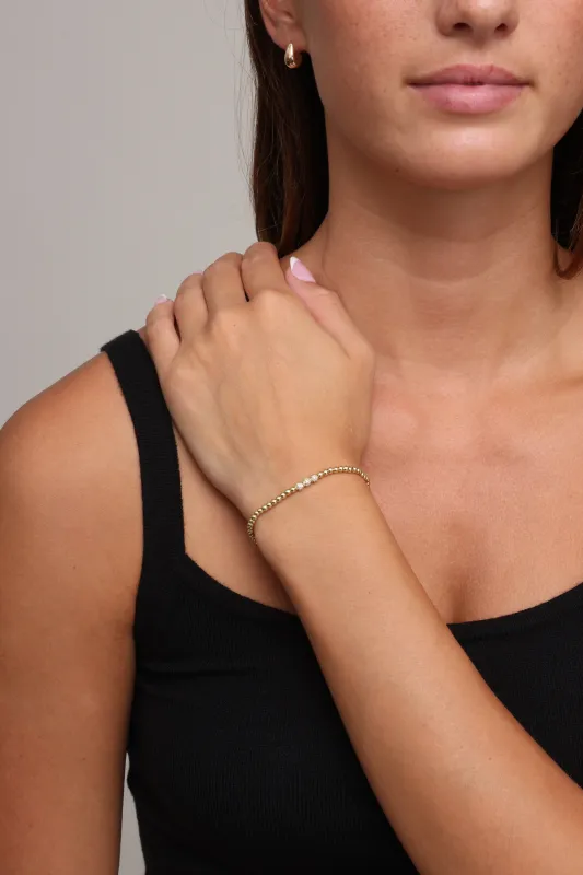Lottie Triple Cz Ball Bracelet sold by Mixology