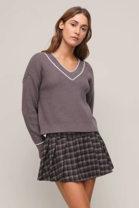 Varsity V Neck Sweater sold by Mixology