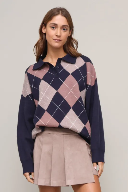 Carsyn Argyle Polo sold by Mixology