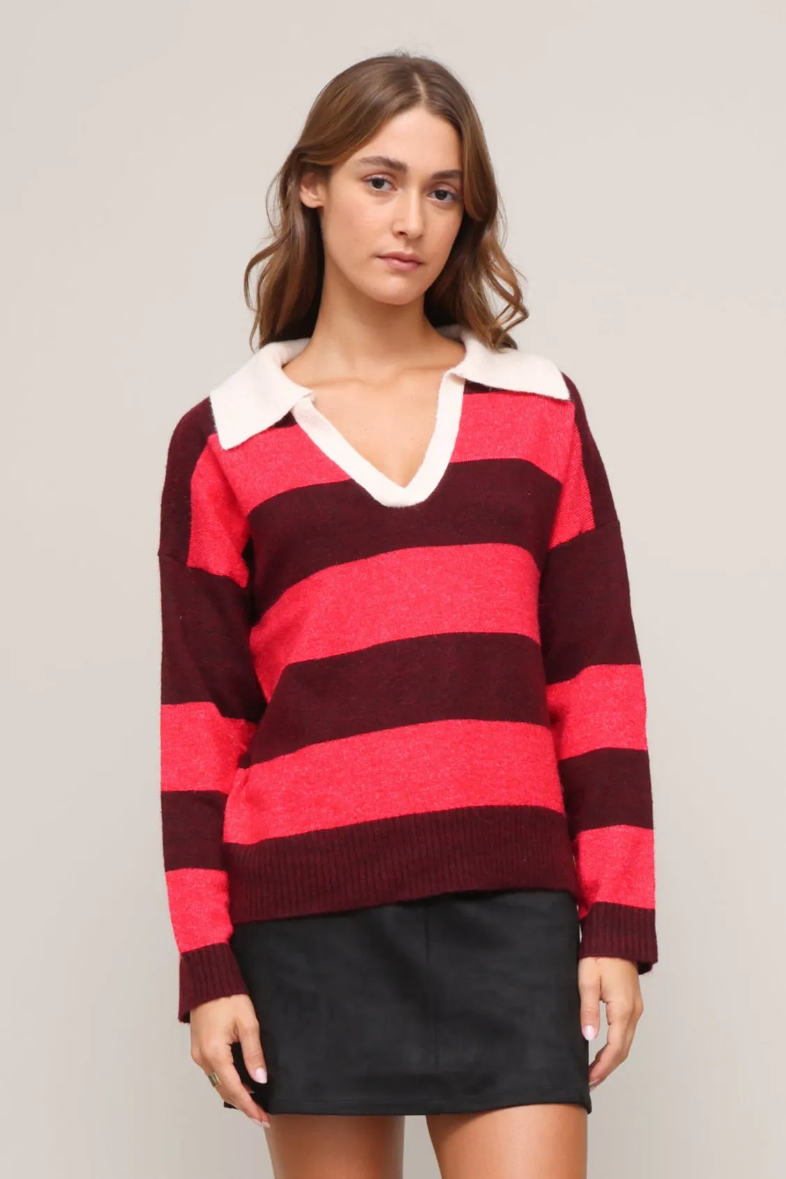 Tara Stripe Sweater sold by Mixology