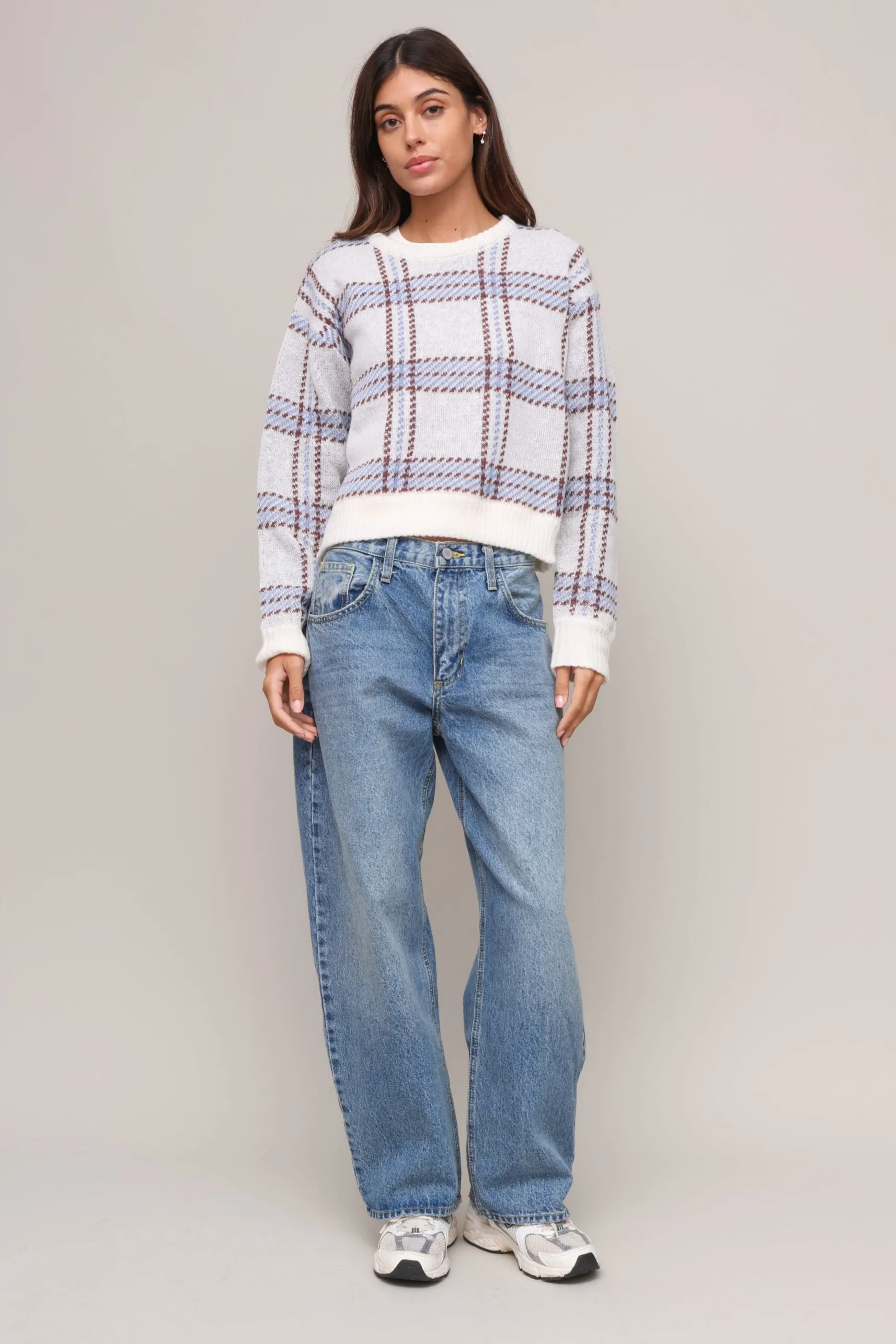 Junction Plaid Sweater sold by Mixology product image thumbnail 2