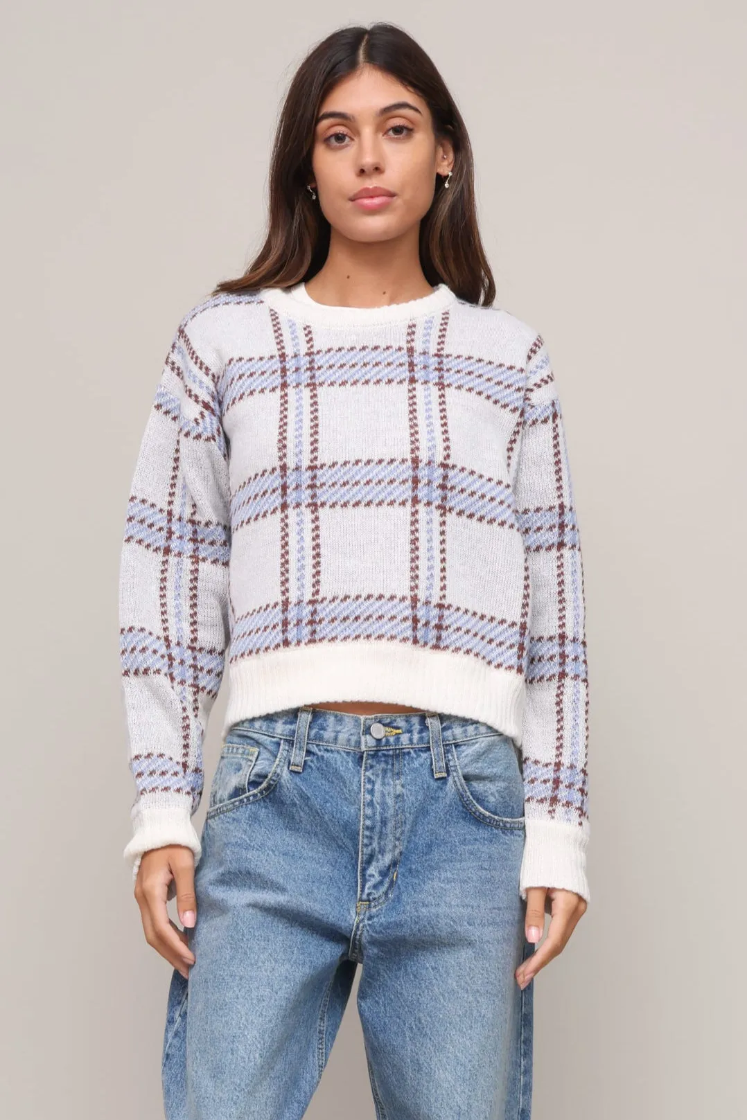Junction Plaid Sweater sold by Mixology