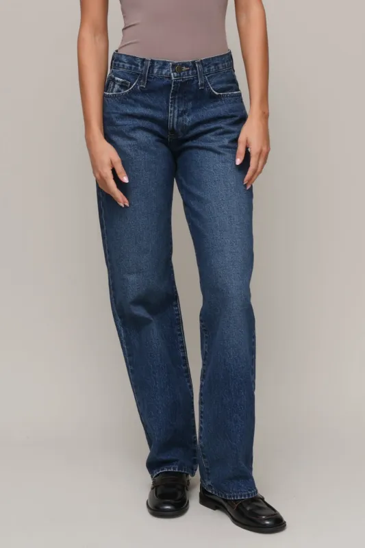 Relaxed waist straight leg sold by Mixology