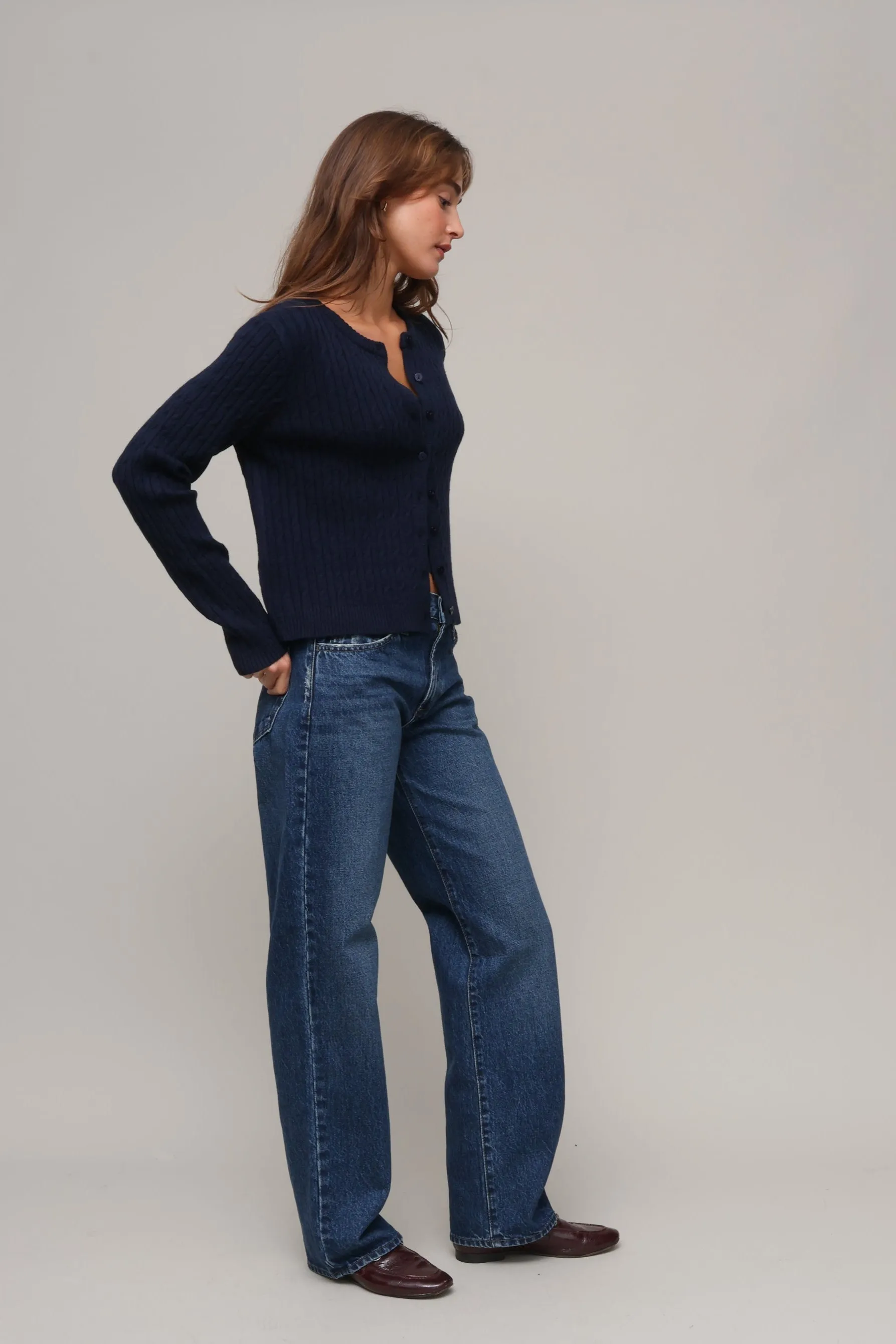 Ralfi Cable Cardigan sold by Mixology product image thumbnail 4