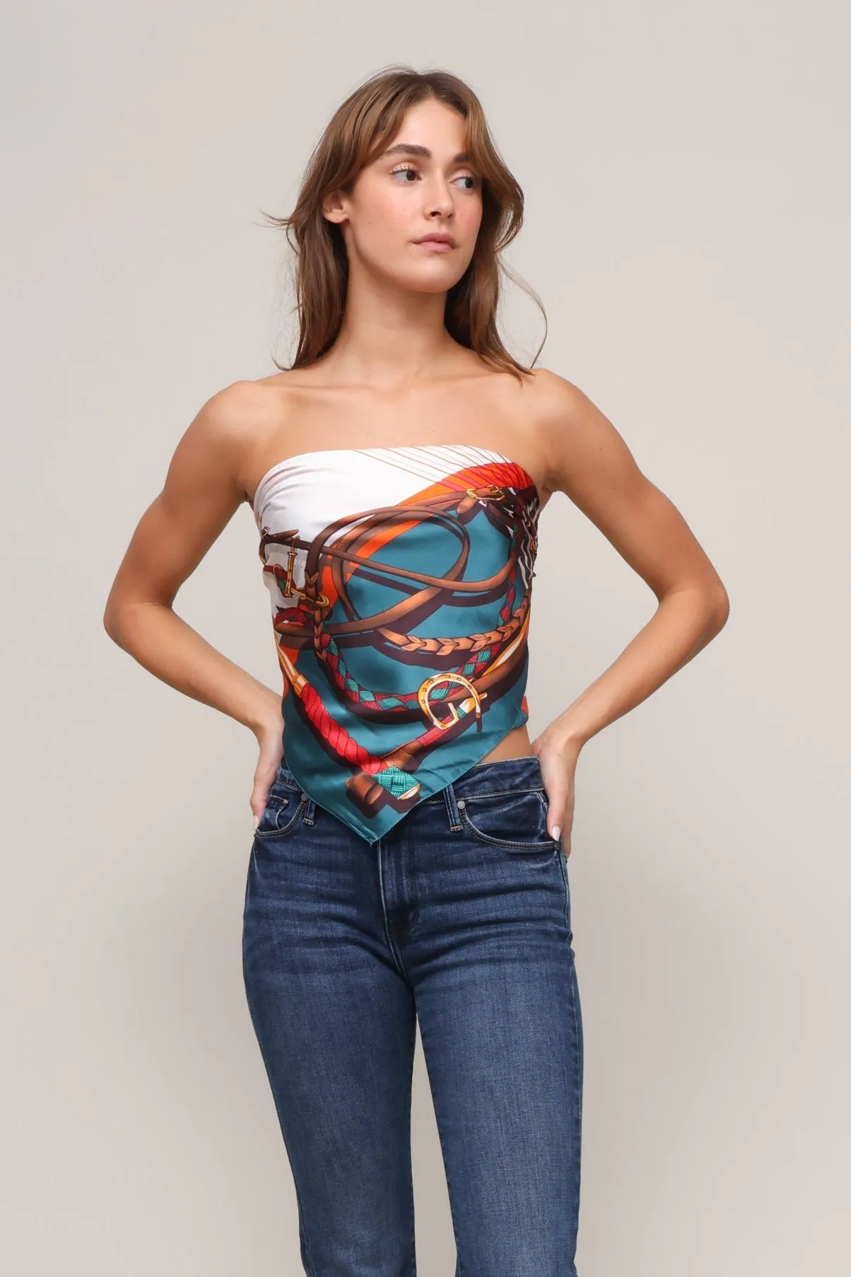 Chain Silk Blend Scarf sold by Mixology