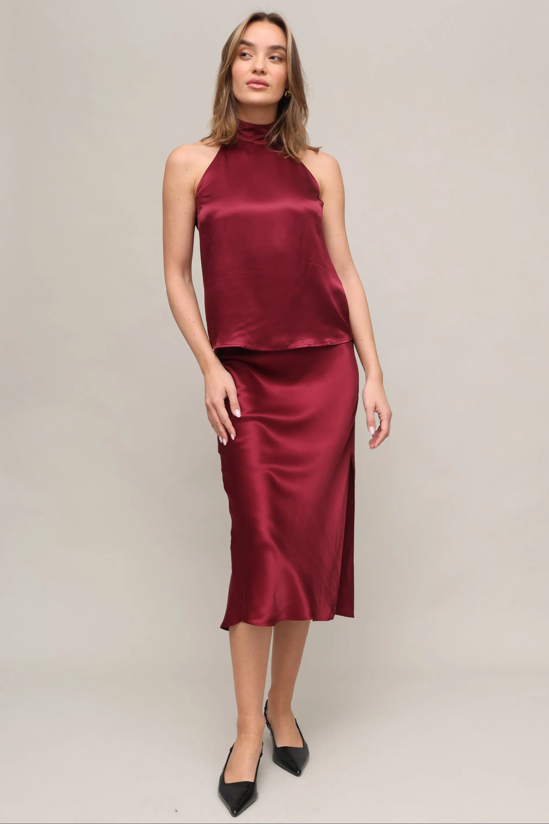 Maya Satin Skirt sold by Mixology product image thumbnail 2