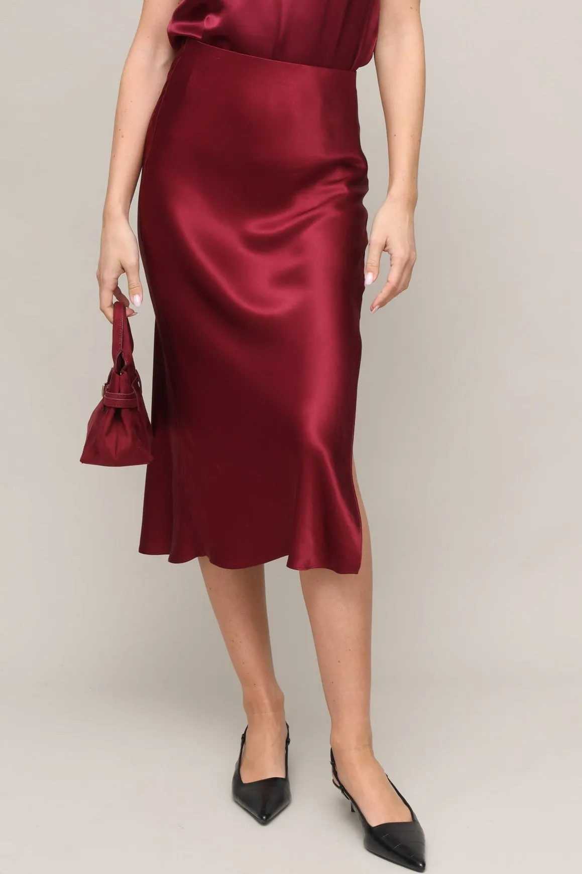 Maya Satin Skirt sold by Mixology