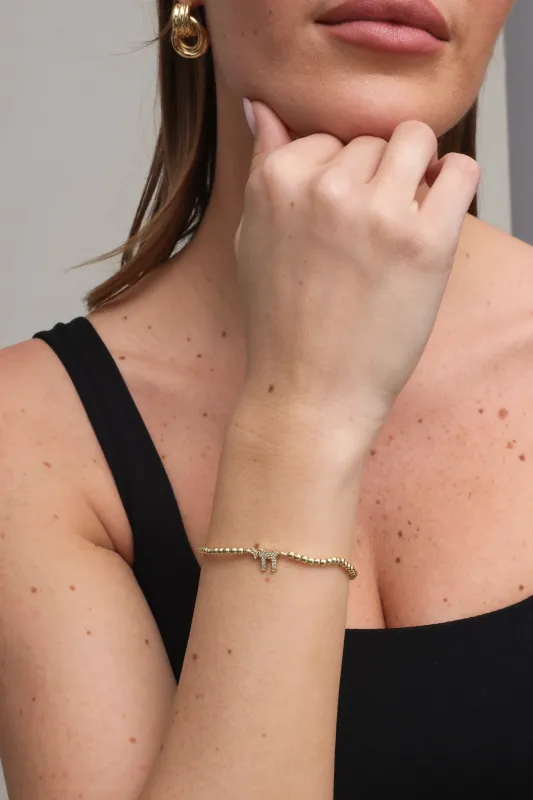 Chai Cz Ball Bracelet sold by Mixology