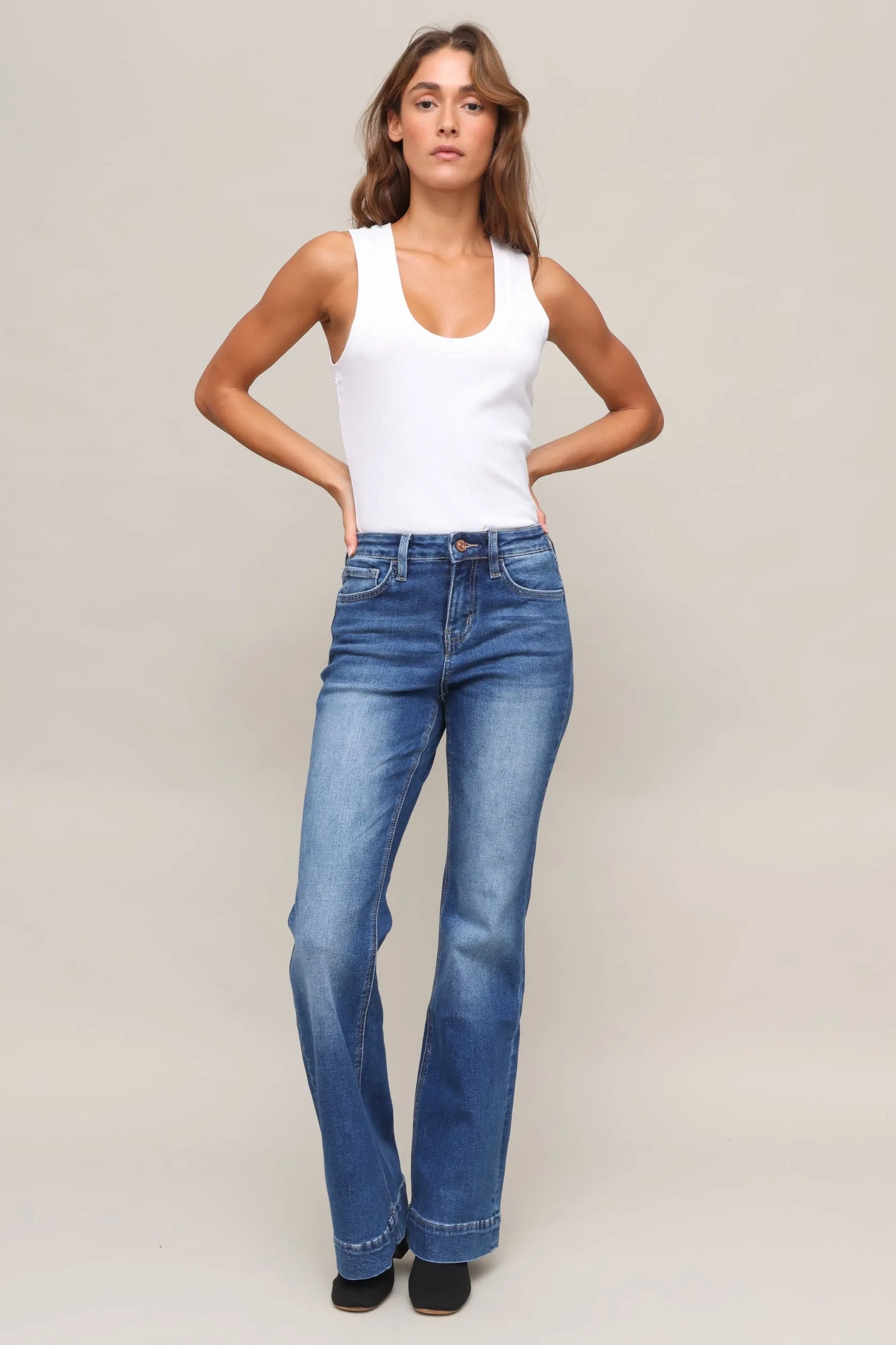 High Rise Trouser Hem Relax Flare sold by Mixology product image thumbnail 2