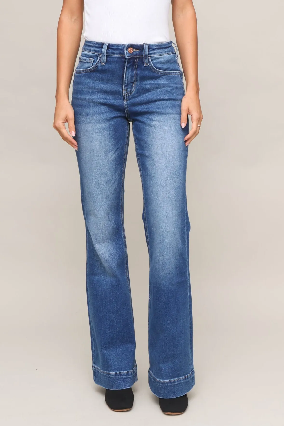 High Rise Trouser Hem Relax Flare sold by Mixology