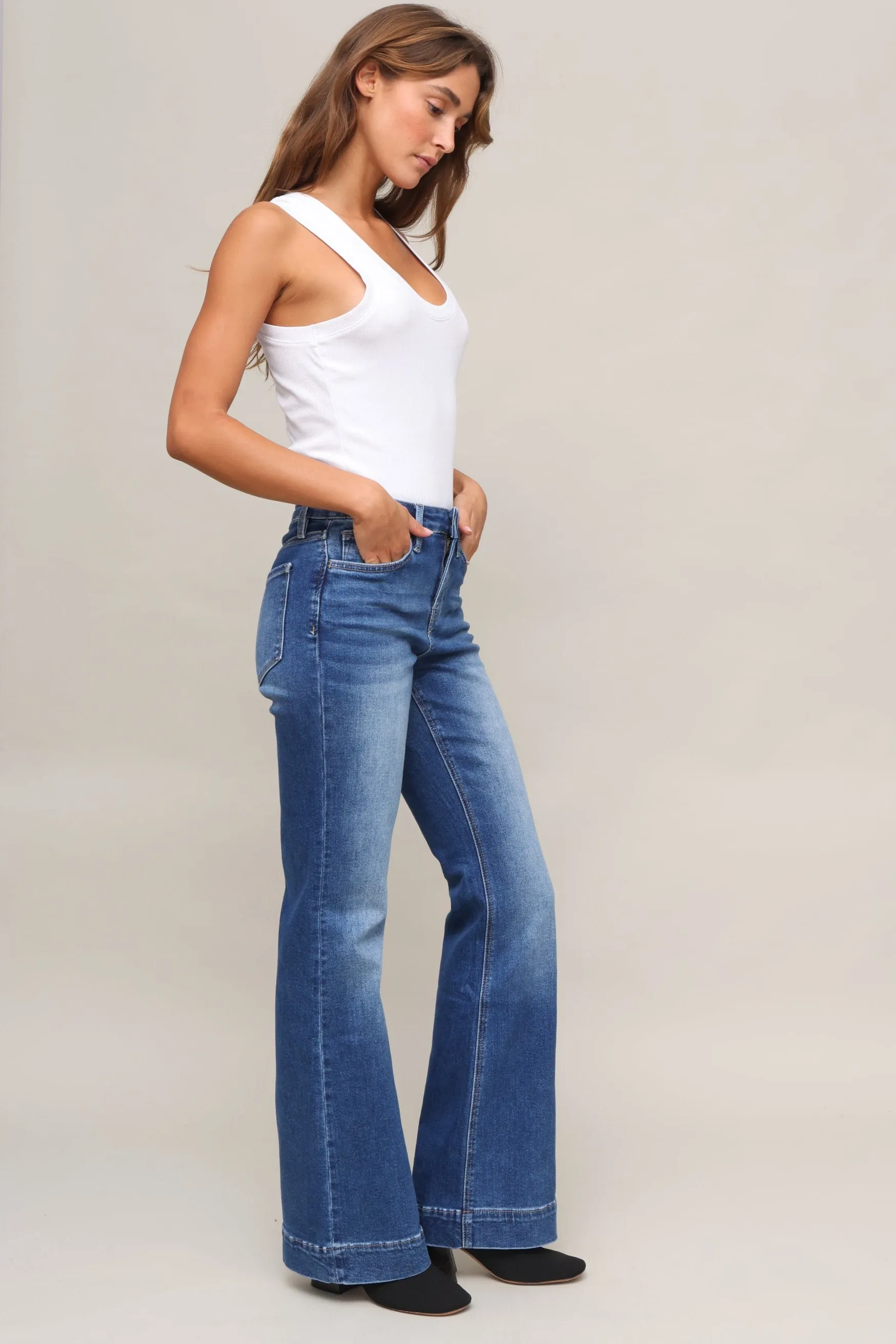 High Rise Trouser Hem Relax Flare sold by Mixology product image thumbnail 3