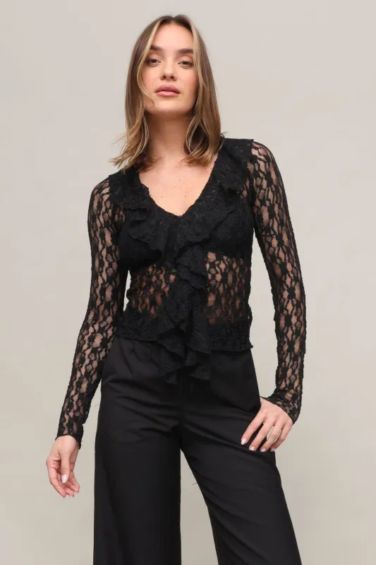 Veronica Lace Top sold by Mixology