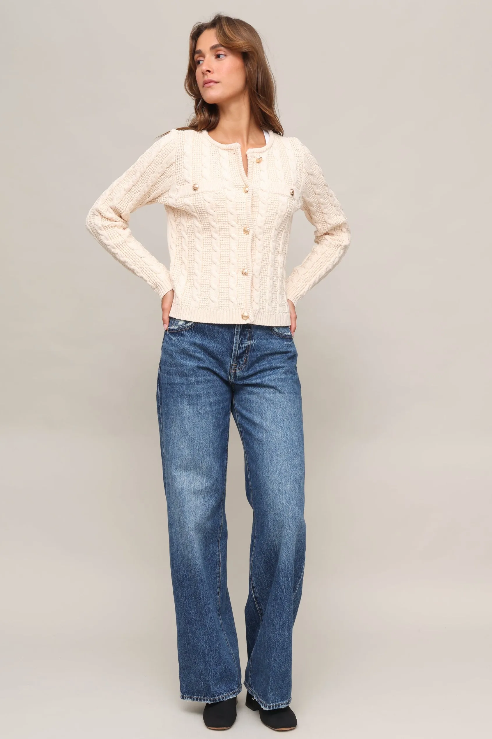 Cambridge Cableknit Cardi sold by Mixology product image thumbnail 2