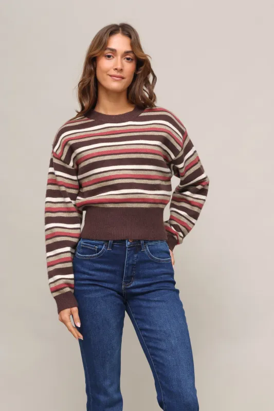 Bodhi Stripe Crew Neck Sweater sold by Mixology