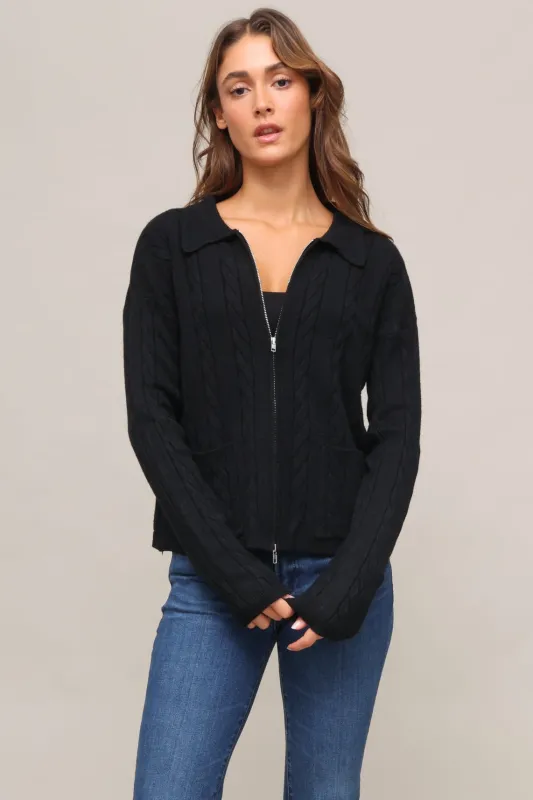 The Heritage Zip Up Sweater sold by Mixology