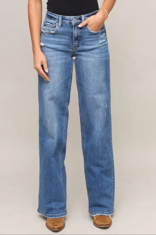 Mid Rise Wide Leg sold by Mixology