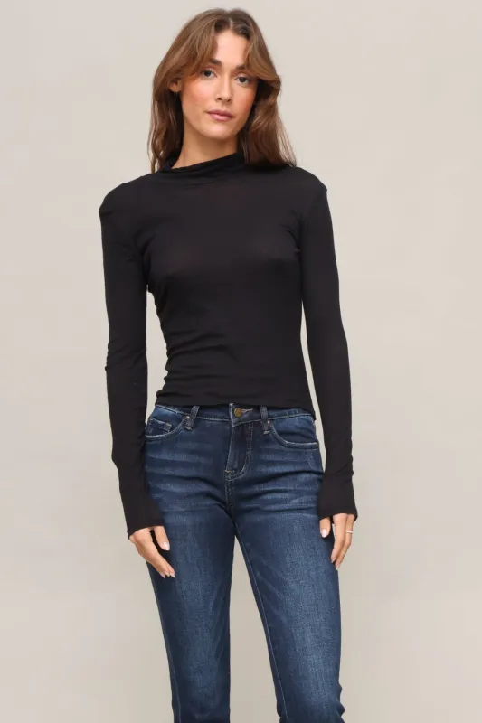 Kim Mock Neck Long Sleeve made by Mixology