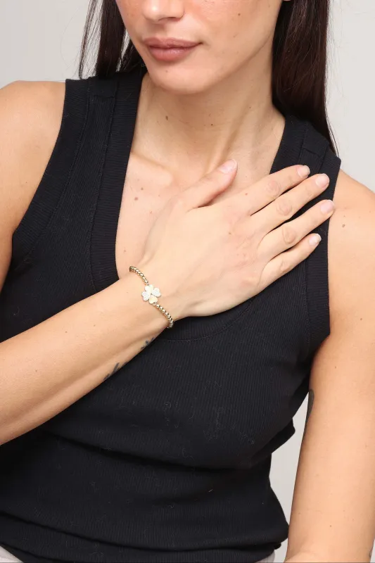 Veda Heart Clover Ball Bracelet sold by Mixology