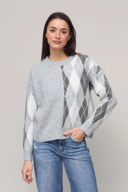 Split Decision Argyle Sweater sold by Mixology