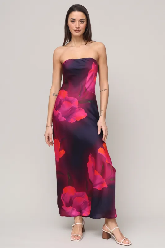 Andi Strapless Midi Dress sold by Mixology