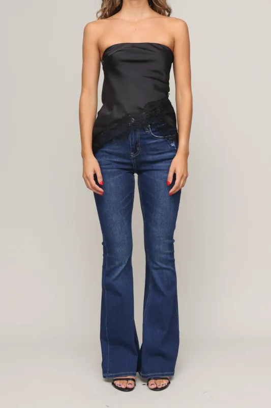 Roxy Strapless Lace Top sold by Mixology