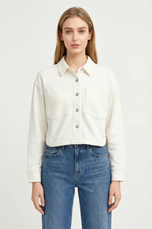 All Day Cropped Knit Jacket sold by Mixology