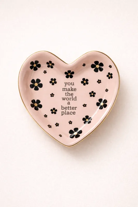 You Make the World Heart Tray sold by Mixology