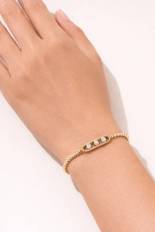 Tabi Clover Bar Ball Bracelet made by Mixology