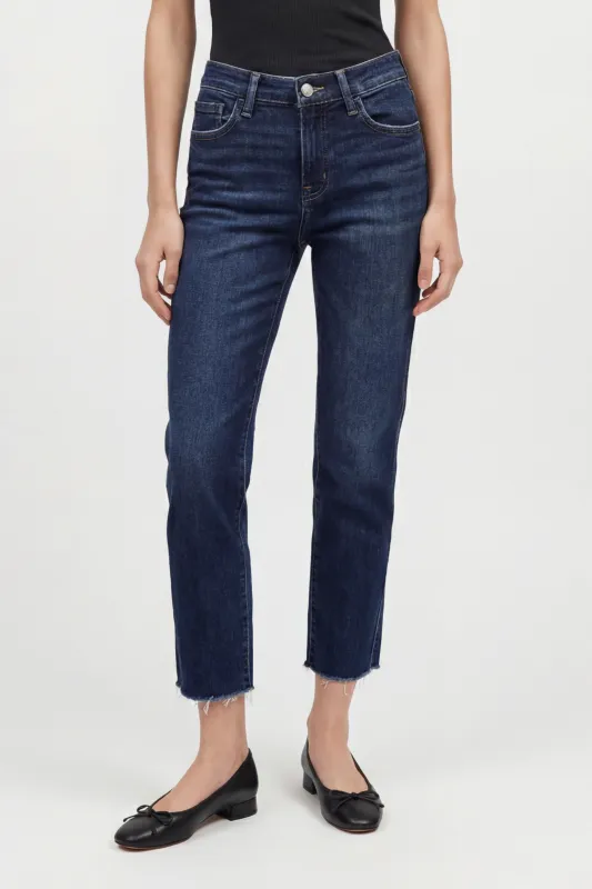 Mid Rise Raw Hem Ankle Straight sold by Mixology