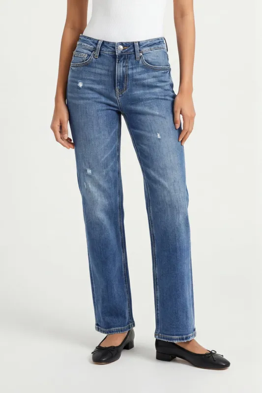 Mid Rise Straight Leg sold by Mixology