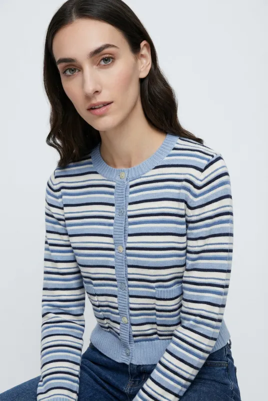 Nelli Striped Cardigan sold by Mixology