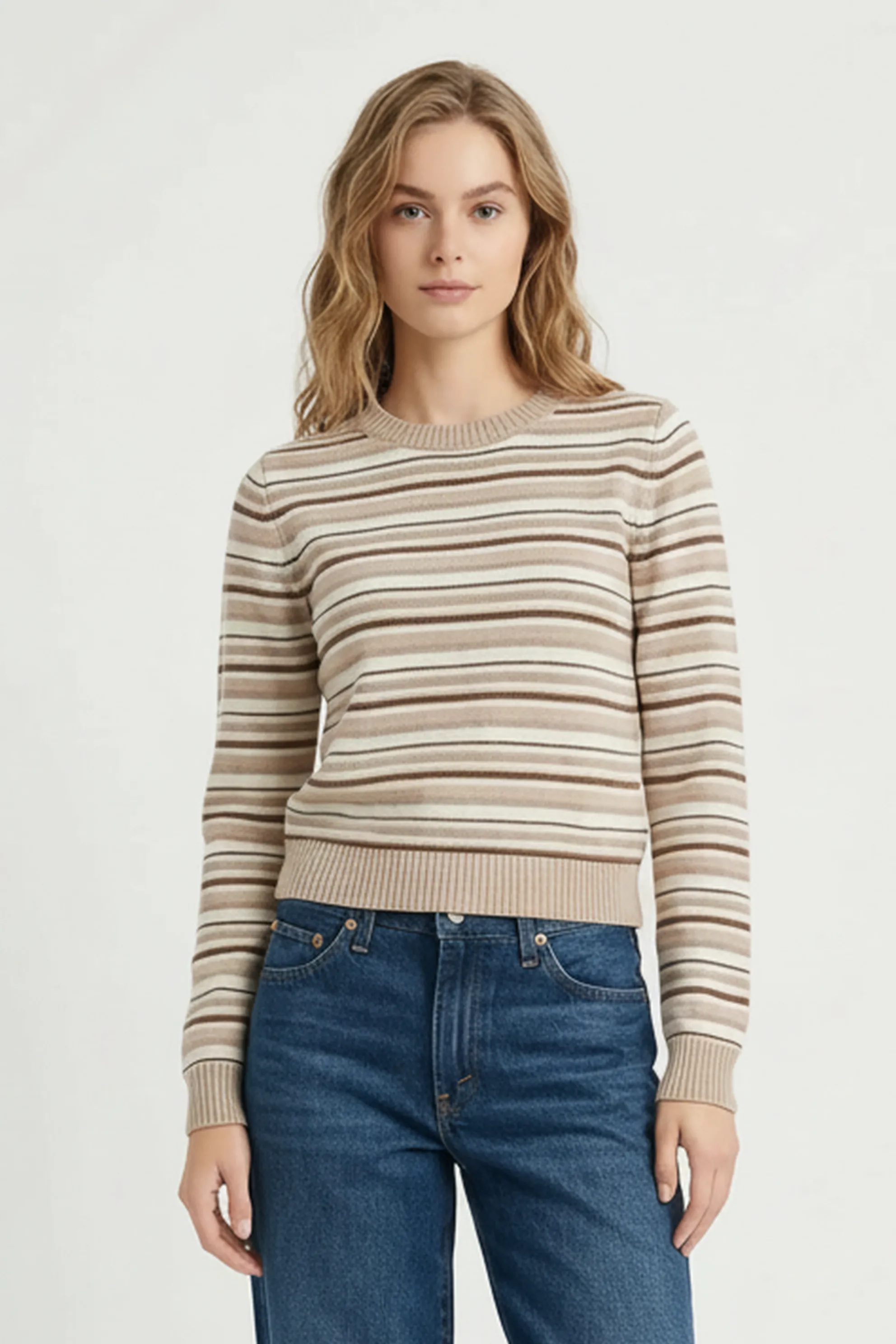 Meli Striped Crew Neck Sweater sold by Mixology