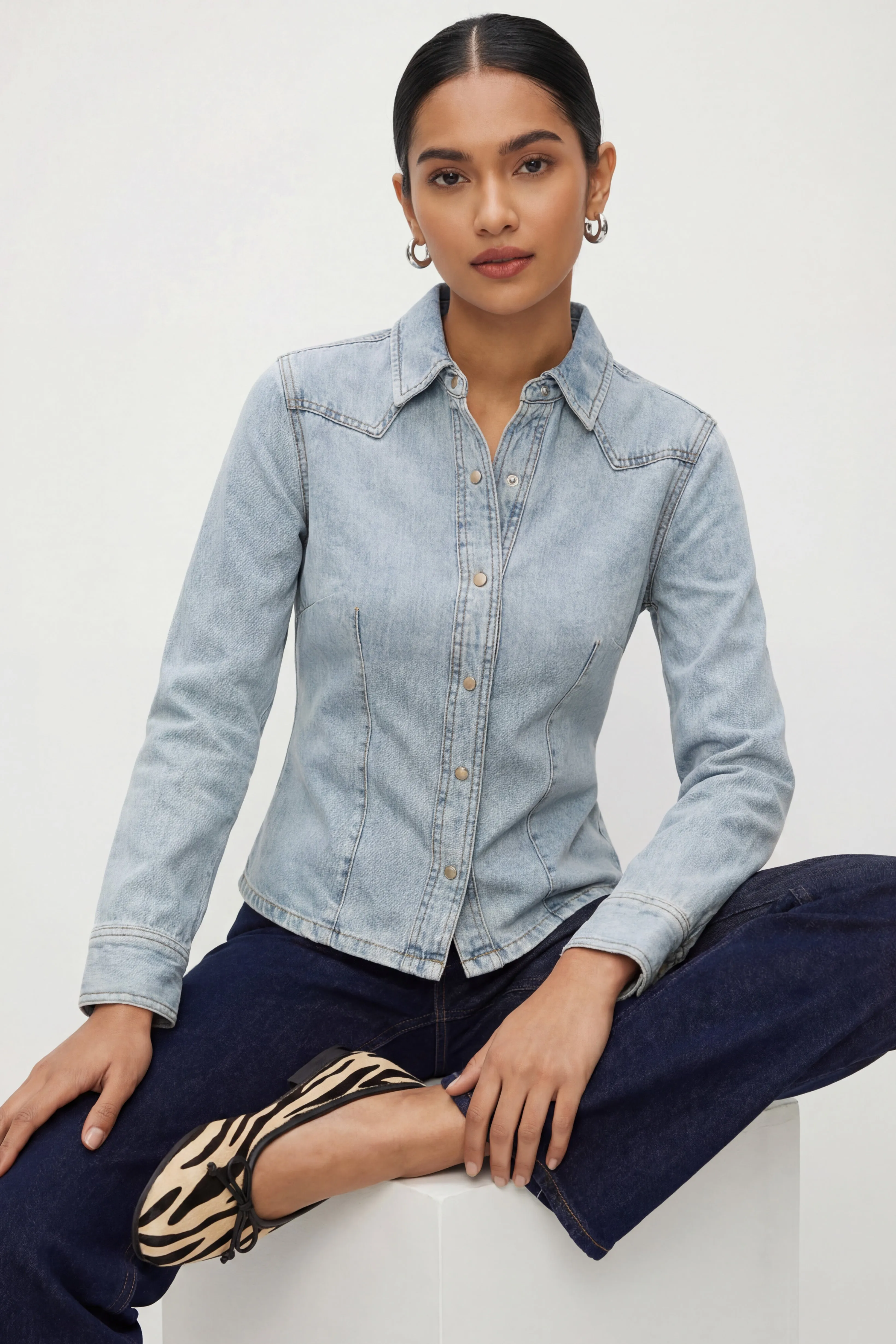 Taiana Denim Shirt sold by Mixology