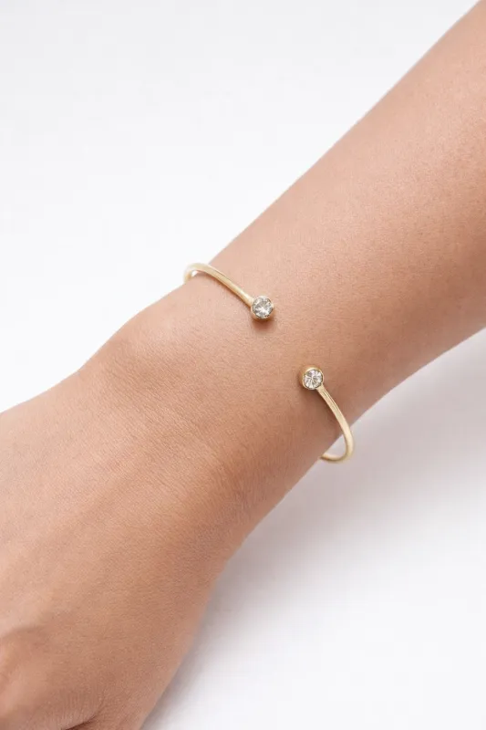 Beatrix Double Bezel Open Cuff sold by Mixology