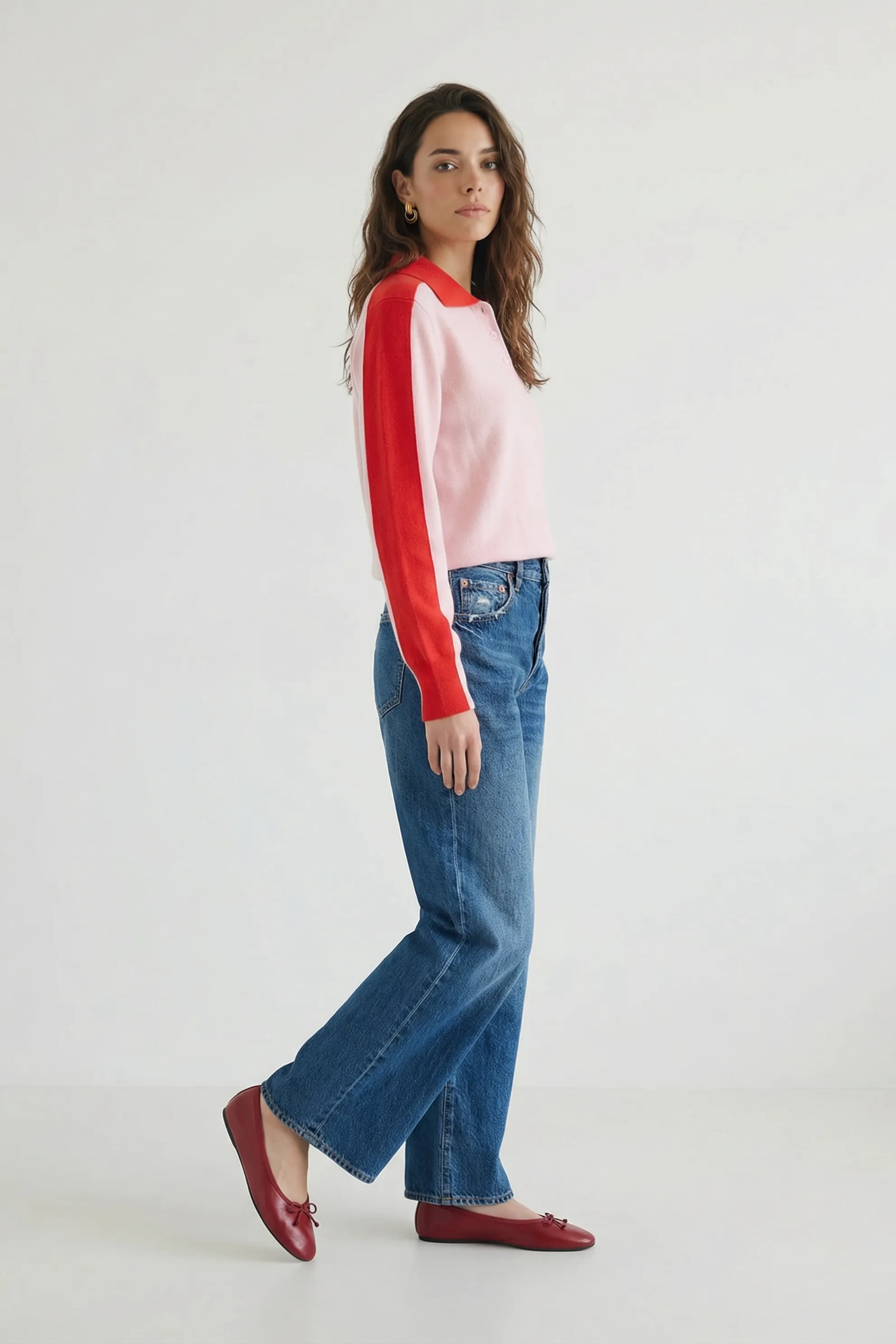 Racer Stripe Polo Sweater sold by Mixology product image thumbnail 3
