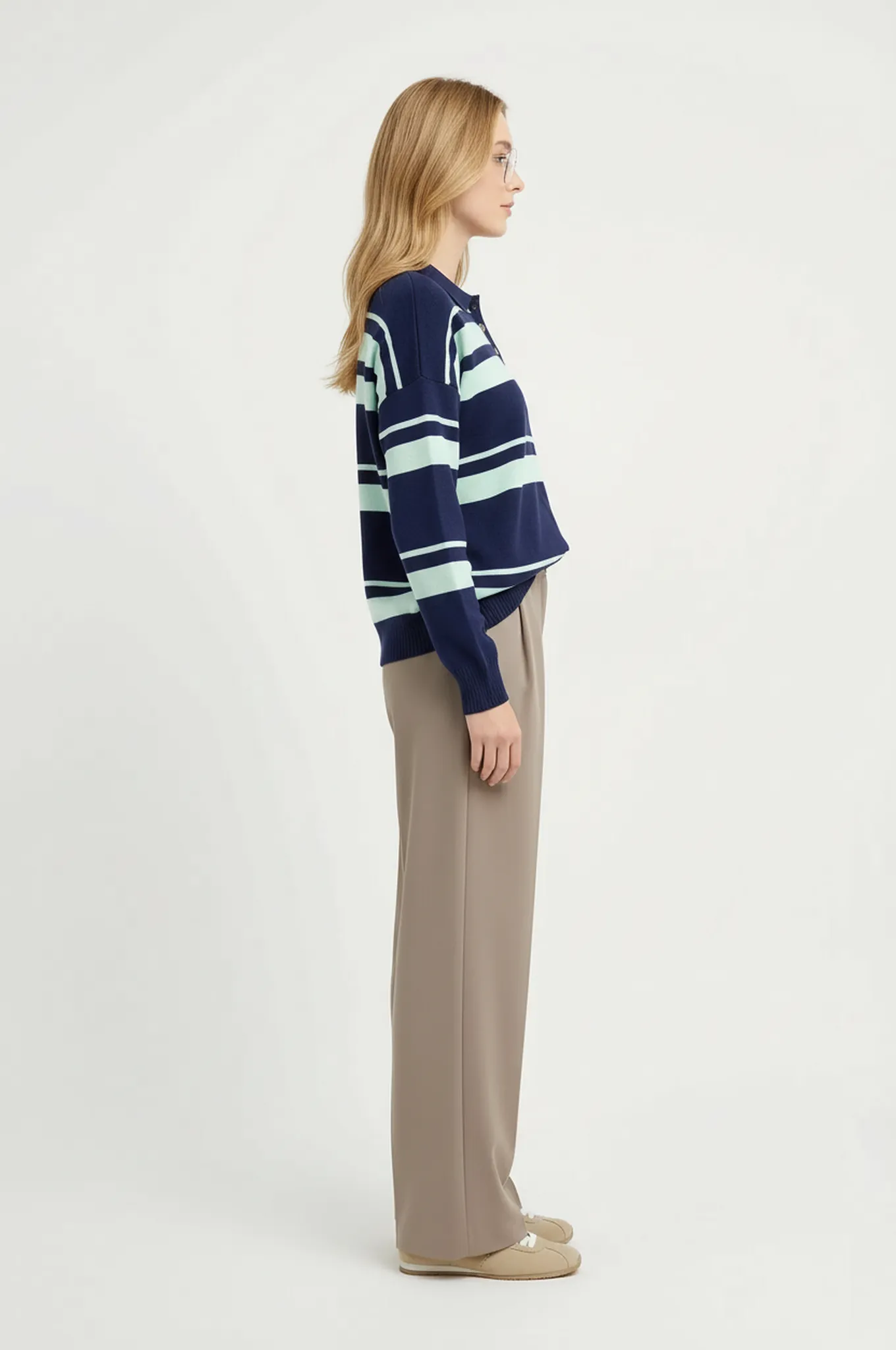 Bond St Stripe Polo Sweater sold by Mixology product image thumbnail 3