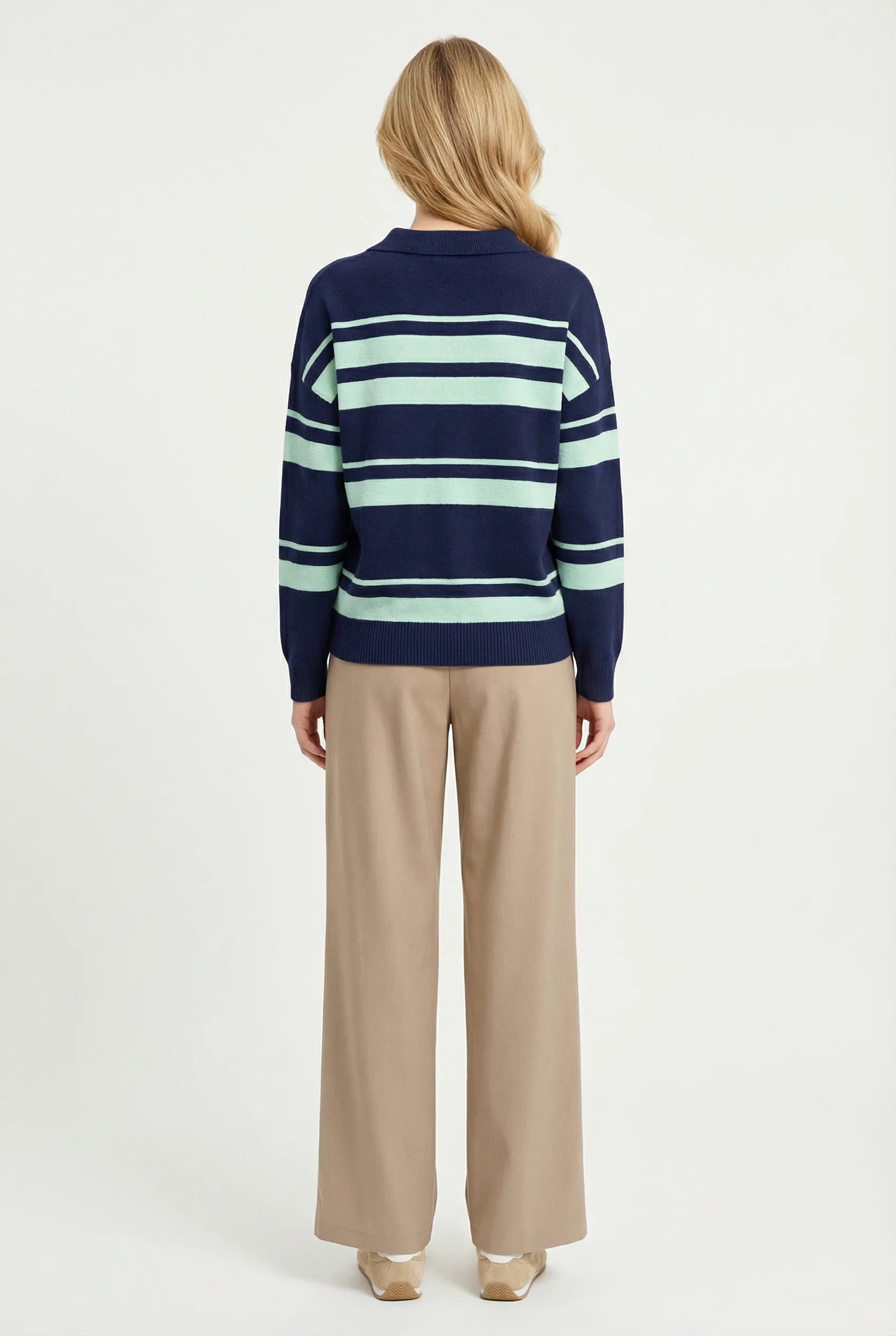 Bond St Stripe Polo Sweater sold by Mixology product image thumbnail 4