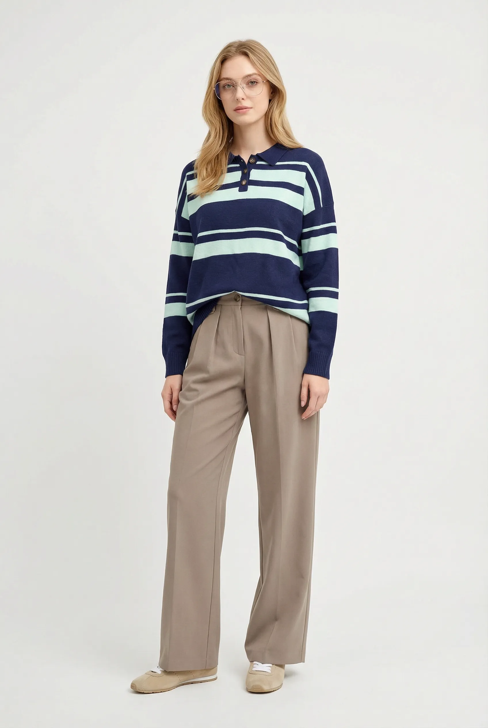 Bond St Stripe Polo Sweater sold by Mixology product image thumbnail 2