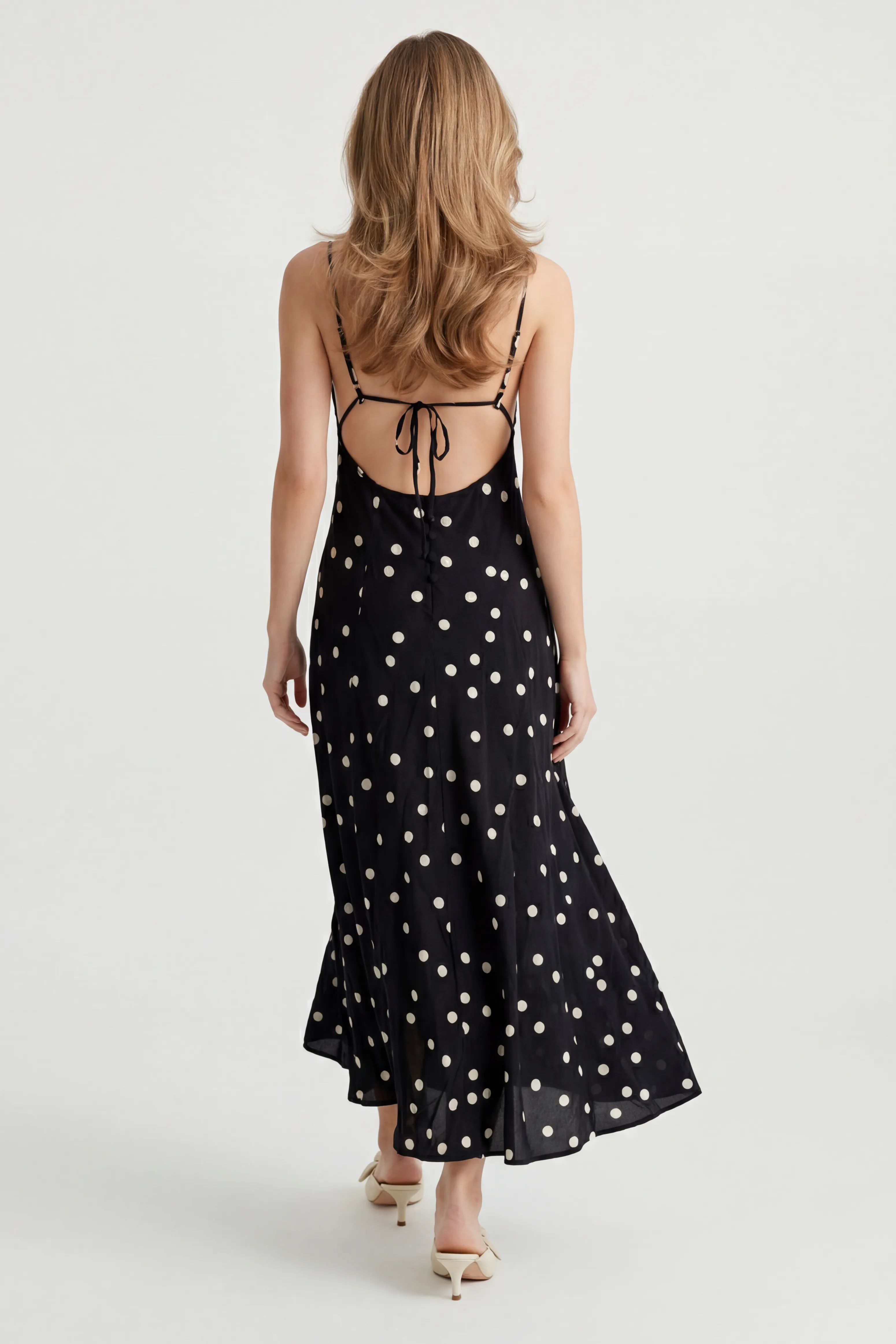 Poppy Polka Dot Midi Dress sold by Mixology product image thumbnail 4